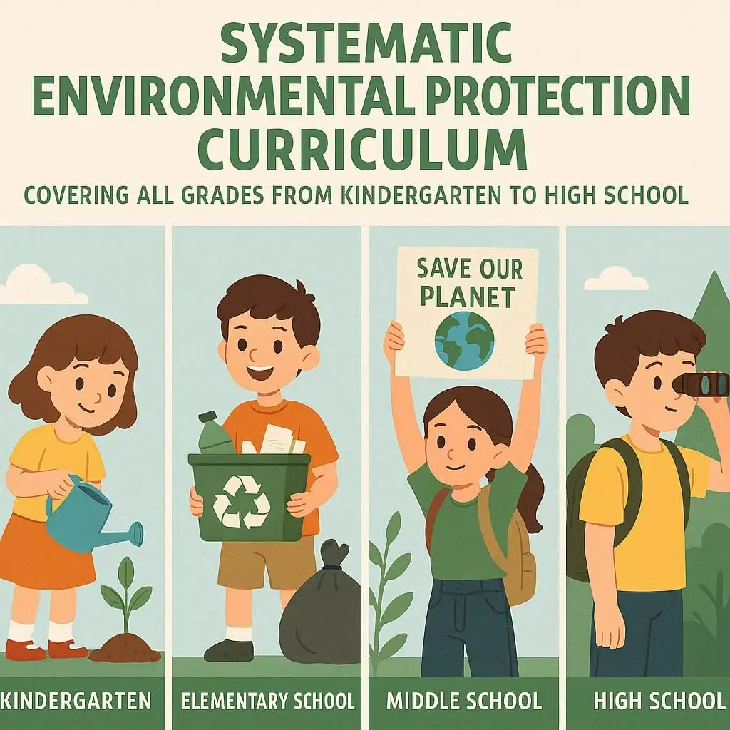 系统化环保课程 - 幼儿园至高中全学段覆盖